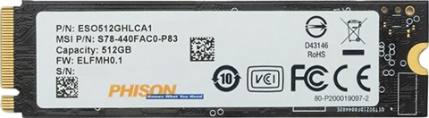 Phison ESO512GHLCA1 512GB 2280 NVMe M.2 SSD - CeX (UK): - Buy